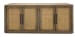 Jensen - Cane/Wood 4 Door Cabinet - Taupe
