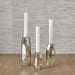 Multifaceted Taper Candleholders (Set of 3) - Crystal