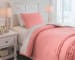 Avaleigh - Pink/white/gray - Twin Comforter Set