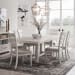 Backroads - 7 Piece Trestle Table Set - White