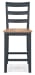 Gesthaven - Barstool (Set of 2) - Natural / Blue