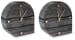 Janmour - Table Clock (Set of 2) - Black
