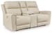 Dahlmoore - Almond - Dbl Power Reclining Loveseat With Console