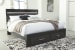 Starberry - Black - 6 Pc. - Dresser, Mirror, King Panel Bed With 2 Storage Drawers