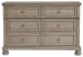 Lettner - Light Gray - Dresser - 6-drawers
