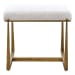 Midas - Small Bench - Gold / White