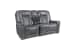 Sanibel - Power Console Loveseat- Wall Prox. Recliner With Power And Power Headrest And Lumbar, Wireless Charger (Layflat) - Dark Gray