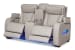 Boyington - Power Reclining Loveseat with Console/Adj Hdrst - Gray