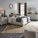 Modern Farmhouse - 4 Piece Bedroom Set (King Platform Bed, Dresser & Mirror, Nightstand) - White
