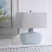 Matisse - Textured Glass Table Lamp - Light Blue