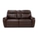 Walker - Power Reclining Loveseat With Power Headrest & Lumbar - Dark Brown