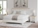 Linnocreek - White / Warm Brown - King Panel Bed