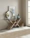 Affinity - Glass Top Accent Console - Gray