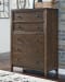 Kisper - Brown - 6 Pc. - Dresser, Mirror, Chest, California King Panel Bed