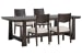 Tauren - Trestle Dining Table With 4 Side Chairs - Coffee Bean / Beige