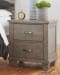 Naydell - Rustic Gray - Two Drawer Night Stand
