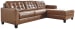 Baskove - Auburn - Right Arm Facing Corner Chaise 2 Pc Sectional