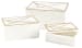 Ackley - White / Brass Finish - Box Set (Set of 3)