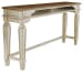 Realyn - White / Brown / Beige - Long Counter Table