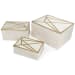Ackley - White / Brass Finish - Box Set (Set of 3)