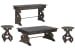 Bellamy - Rectangular Cocktail Table With 2 Accent End Tables And Rectangular Sofa Table - Peppercorn