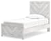 Cayboni - Whitewash - Twin Panel Bed