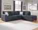 Altari - Slate - Right Arm Facing Corner Chaise With Sleeper 2 Pc Sectional