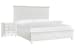 Charleston - California King Panel Bed With 2 Nightstands - White Dove