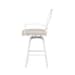 Bristol - Swivel Counter Stool, With Self Welt - Canvas Flax / White