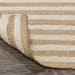 Rhodes - 2.6' x 8' Stripe Area Rug - Natural / Ivory