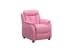 Ewing - Children's Recliner, Push Thru The Arm - Pink