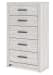 Cayboni - Whitewash - Five Drawer Chest