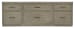 Linville Falls - 84" Credenza With Two Files And Lateral File - Gray