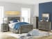 Frandern - 7 Pc. - Dresser, Mirror, Chest, Full Panel Bed With Storage - Black / Gray