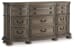 Ardenfield - Light Brown - 7 Pc. - Dresser, Mirror, King Upholstered Sleigh Bed, 2 Nightstands