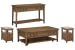 Bay Creek - Rectangular Cocktail Table With 2 Chairside End Tables And Sofa Table - Toasted Nutmeg