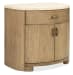 Leeza - Queen Upholstered Panel Bed With 2 Bachelor Chests - Brown