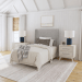 Westland - Twin Upholstery 3 Piece Bedroom Set - Almond