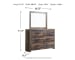 Drystan - Dresser, Mirror - Brown / Beige