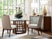 Island Fusion - Meridien Round Dining Table With 60" Glass Top - Dark Brown