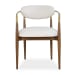 Moxie - Dining Arm Chair - Walnut / White