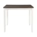Martin - Brown 5 Piece Counter Height Dining Set, Table & Four Chairs - White