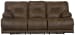 Voyager - Fabric Power Lay Flat Reclining Sofa - Elk