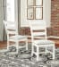 Valebeck - Beige/white - Dining Uph Side Chair (2/cn)