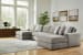 Avaliyah - 5 Pc. - 4-Piece Double Chaise Sectional, Ottoman - Ash
