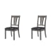 Nathan - Fan Back Chair With PU Seat (Set of 2) - Gray Oak