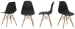 Jaspeni - Black / Natural - Dining Room Side Chair (Set of 4)