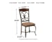Glambrey - Brown - Dining Uph Side Chair (4/cn)