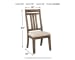 Wyndahl - Rustic Brown - Dining Uph Side Chair (2/cn) - Slatback