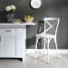 Vintage Series - X Back Counter Chair - Antique White